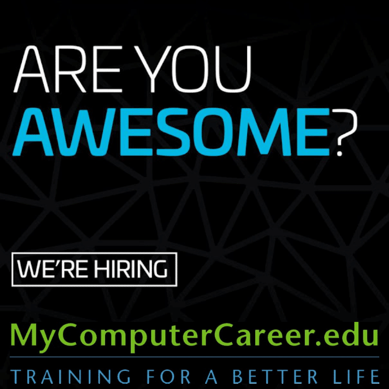 We Want You! Newest MyComputerCareer Location is Hiring, MyComputerCareer, mycomputercareer.com, mycomputercareer.edu, my computer career, my computer career jobs