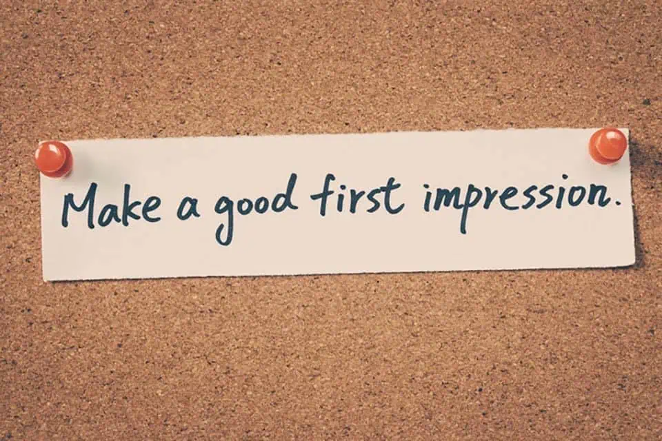 Make a good first impression quote on cork bulletin board at MyComputerCareer for aspiring IT professionals.
