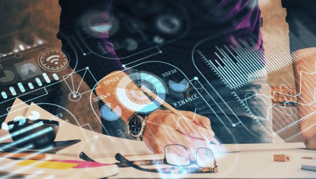 Advanced technology and data analysis visuals representing IT training and career development at MyComputerCareer.