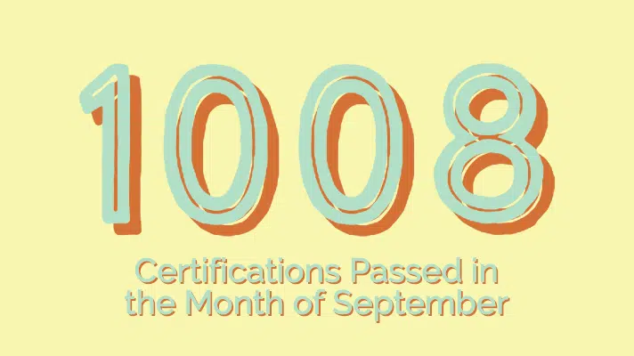 1008+ Students Earned IT Certifications in September 2019