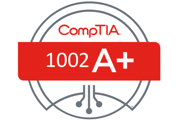 CompTIA A+ certification badge, representing IT support and computer technician skills, essential for tech careers.