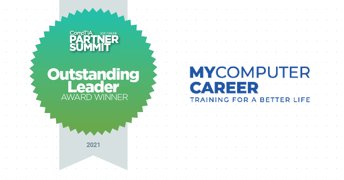 Outstanding Leader Award winner at MyComputerCareer for exceptional IT training and career development.