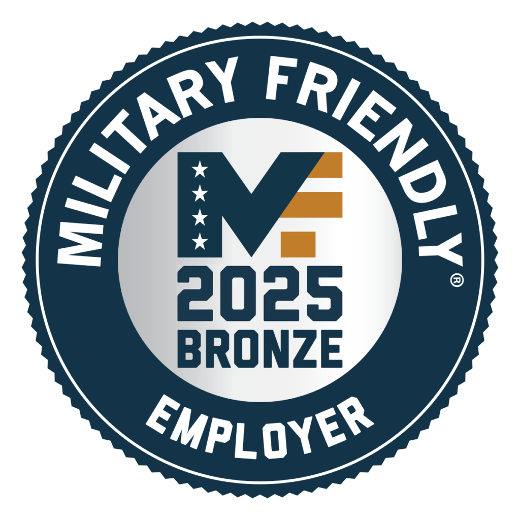 Named 2025 Military Friendly® Employer