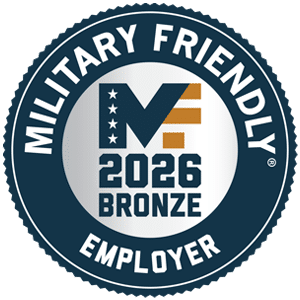 2026 Military Friendly Bronze Employer badge