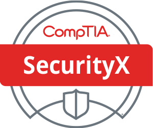 CompTIA SecurityX certification badge logo